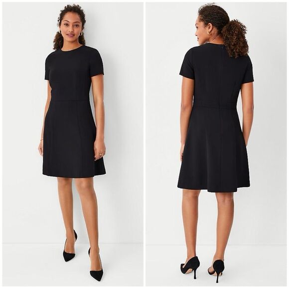 Ann Taylor Dresses & Skirts - Ann Taylor Black Crepe Flare Dress